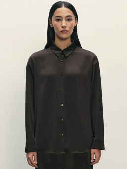 Блузка из жатого сатина / Zarina  фото 3