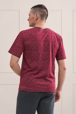 Футболка мужская из плотной кулирки Березка бордо - Амадэль фото 4