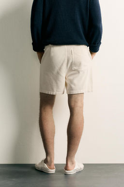 BERMUDA REGULAR FIT PANA / Crudo - Zara фото 3