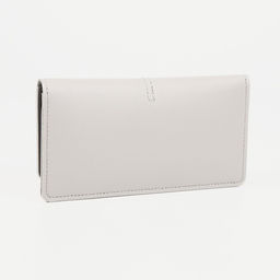 Кошелёк на кнопке, отдел для купюр, для карт, цвет серый - Simaland фото 2