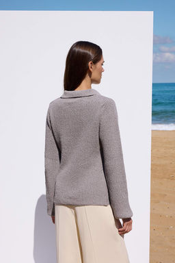 Lacivert More Sustainable Basic Polo Yaka Triko H?rka TWOAW26HI00126 - Trendyolmilla фото 10