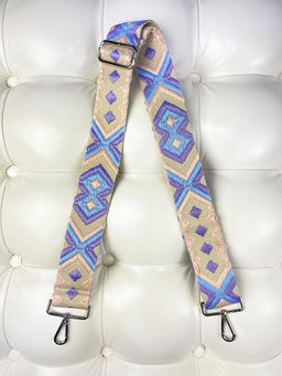 LACCOMA ремень 1000-22-5-икс беж/фиолет/голуб/розов полиэстр