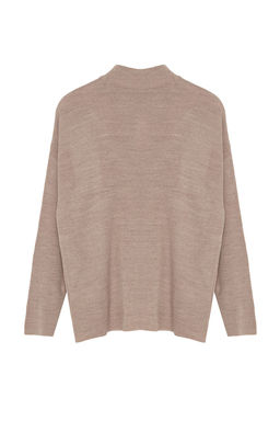 Vizon Genis Kal?p Pencere/Cut Out Triko Kazak TWOAW24KZ00342 - Trendyolmilla фото 7