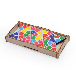 Игра Тримино цветное в деревянной коробке - Задира фото 3