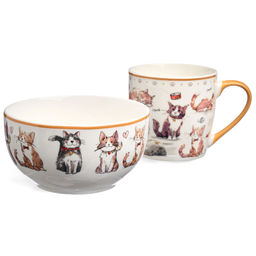 НАБОР ДЛЯ ЗАВТРАКА LEFARD CATS, 2 ПР.: САЛАТНИК 500МЛ, КРУЖКА 345МЛ  фото 2