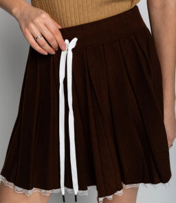 Юбка #КТ622 (4), шоколадный - Dommod фото 5