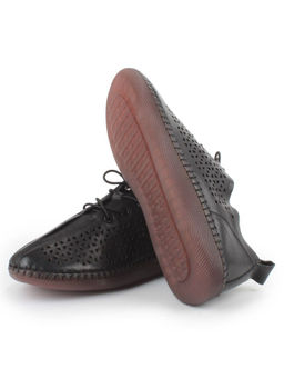 03-5005-1 BLACK Полуботинки женские летние (натуральная кожа) - Фабричный китай фото 14