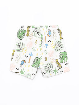 Beli Lastikli Bask?l? K?z ?ocuk Pijama ?ort - Waikiki фото 2