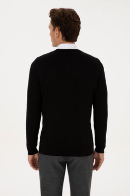 Erkek Siyah Basic Kazak - U.s. polo assn фото 5