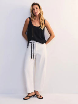 Джинсы бананы с высокой посадкой ZR2605092312-1 / Zarina