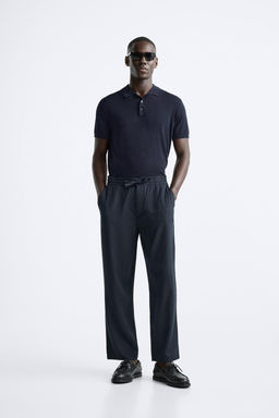 LYOCELL JOGGER WAIST TROUSERS
