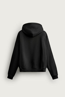 SUDADERA RELAXED FIT CAPUCHA B?SICA / Negro - Zara фото 7