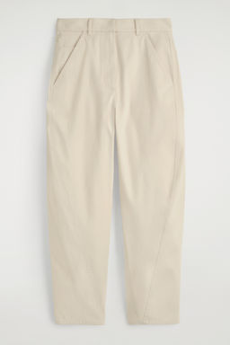 PANTALONES DE ALGOD?N BARREL LEG