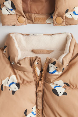 Chaqueta puffy repelente al agua