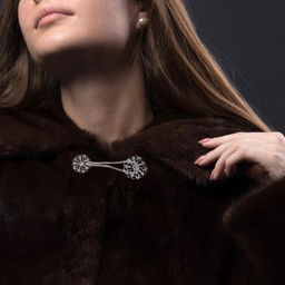 Декоративная застёжка «Круг», 9.5×3 см, цвет серебряный