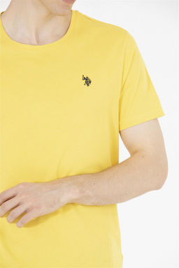 U. S. Polo Assn Мужская темно-желтая базовая футболка с круглым вырезом - U.s. polo assn фото 14
