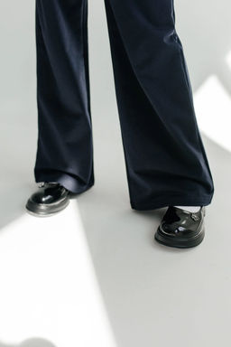 Брюки Ефросинья, цвет Т.Синий, состав 74% х/б, 20% пэ, 6%лайкра - 5+ фото 2