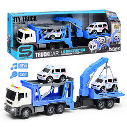 Машина "Автовоз с прицепом" в коробке