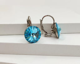 Серьги кристаллами Swarovski