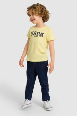 Erkek _ocuk A__k Sar_ Bisiklet Yaka Basic Ti__rt - U.s. polo assn фото 4