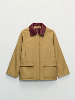 Куртка оверсайз с акцентным воротником ZR2604102209-63 / Zarina  фото 11