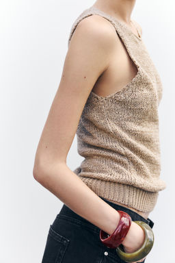 RUSTIC KNIT TOP - Zara фото 12