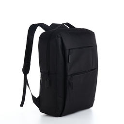 Рюкзак городской на молнии, с USB, 4 кармана, размер 30×12×43 см, чёрный