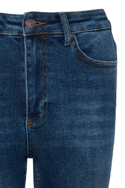 TRENDYOLMILLA Lacivert Yuksek Bel Skinny Jeans TWOAW24JE00068  фото 11