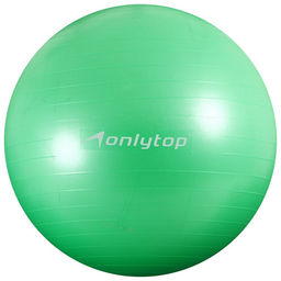 Фитбол ONLYTOP, d=85 см, 1400 г, антивзрыв, зелёный