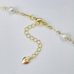 Колье на цепочке с Жемчугом 39 см +