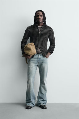 TEXTURED RIBBED JACKET