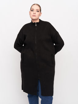 Пальто вязаное PL26767BLK01