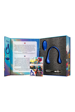 Многофункциональный вибратор LEroina APP ETERN с пультом и APP, силикон, синий, 23 см