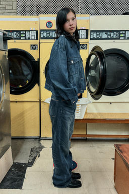 TRF TAB DENIM JACKET
