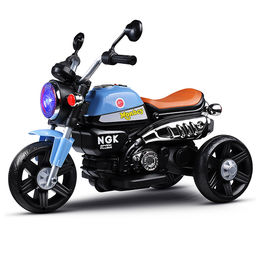 Электромобиль детский "Байк" (цвет синий)