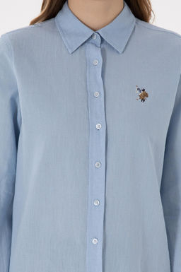 Kad_n A__k Mavi Uzun Kollu Basic G_mlek Sepette S_rpriz _ndirim - U.s. polo assn фото 6