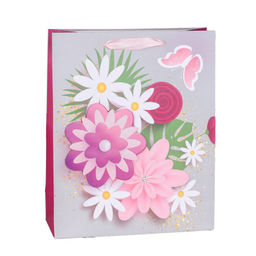 Цена за 12 шт. Пакет подарочный 23,5х19,5х8 / 1300S /уп 12/720/Цветы - Галеонтрейд фото 2