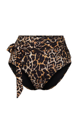 TRENDYOLMILLA Etnik Desenli Kusakl? Baglamal? Yuksek Bel Hipster Bikini Alt? TBESS24BA00133 фото 17