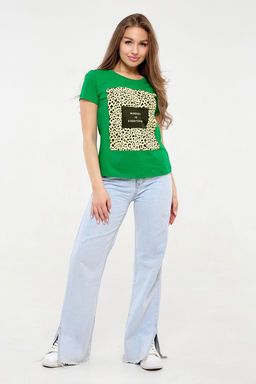 Футболка с леопардовым принтом ЛЕОWSP