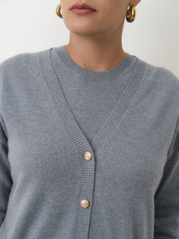 Кардиган из кашемира 08423 океан