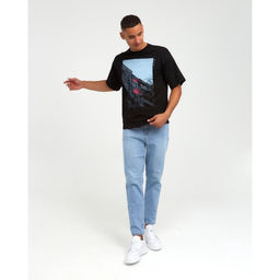 Футболка «Окна», черный, р. 48, KAFTAN