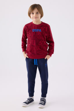 Бордово-красный пижамный комплект для мальчика Неожиданная скидка в корзине