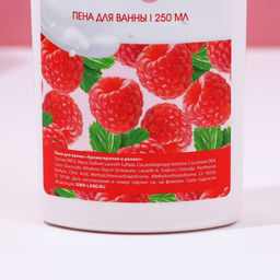 Подарочный набор косметики «Вдохновляй красотой!», гель для душа и пена для ванны, 2×250 мл, аромат малины со сливками, Чистое счастье