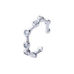 Кафф из серебра с фианитами