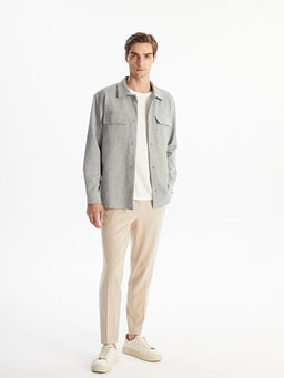 Regular Fit Uzun Kollu Erkek G?mlek Ceket