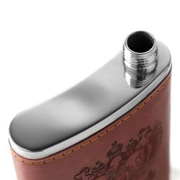 Фляжка Герб, нержавеющая сталь, 120 мл, 4 oz