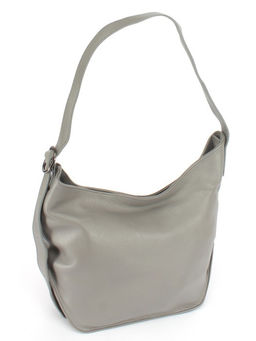 Сумка женская натуральная кожа GU 1002-8320, 1отд+еврокарм, плечевой ремень, серый SALE 251645