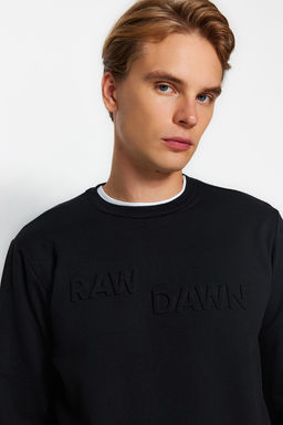 TRENDYOL MAN Haki Regular/Normal Kesim Yaz? Kabartma Bask?l? Sweatshirt TMNAW22SW1295 - Trendyolmilla фото 6