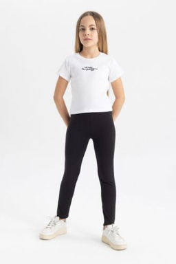 K?z Cocuk Uzun Basic Duz Tayt