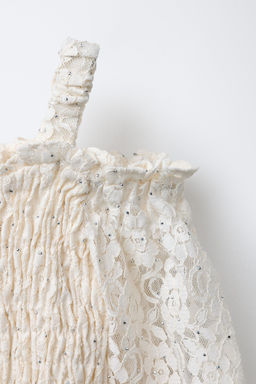 SHINY ELASTICATED TOP - Zara фото 3